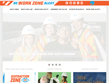 Tablet Screenshot of beworkzonealert.com